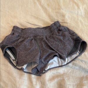 Women's Gray Athletic Shorts Lined